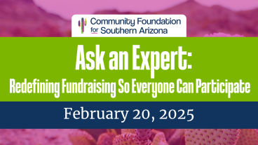 Ask an Expert Redefining Fundraising So Everyone Can Participate