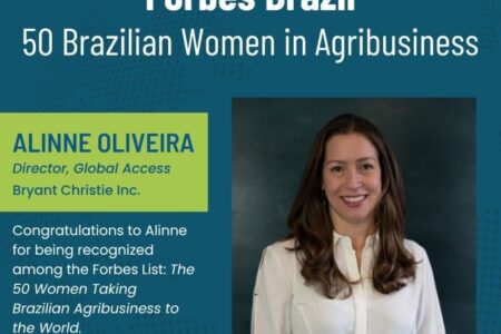 Alinne Oliveira recognized by Forbes Brasil as one of top 50 in Brazilian Agribusiness Bio