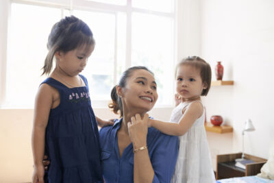 Mother and daughters