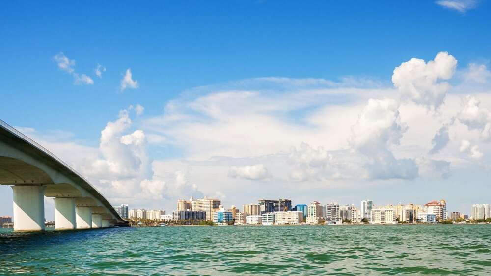 Sarasota Water and Ringling Bridge 0