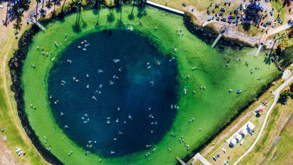 Warm mineral springs