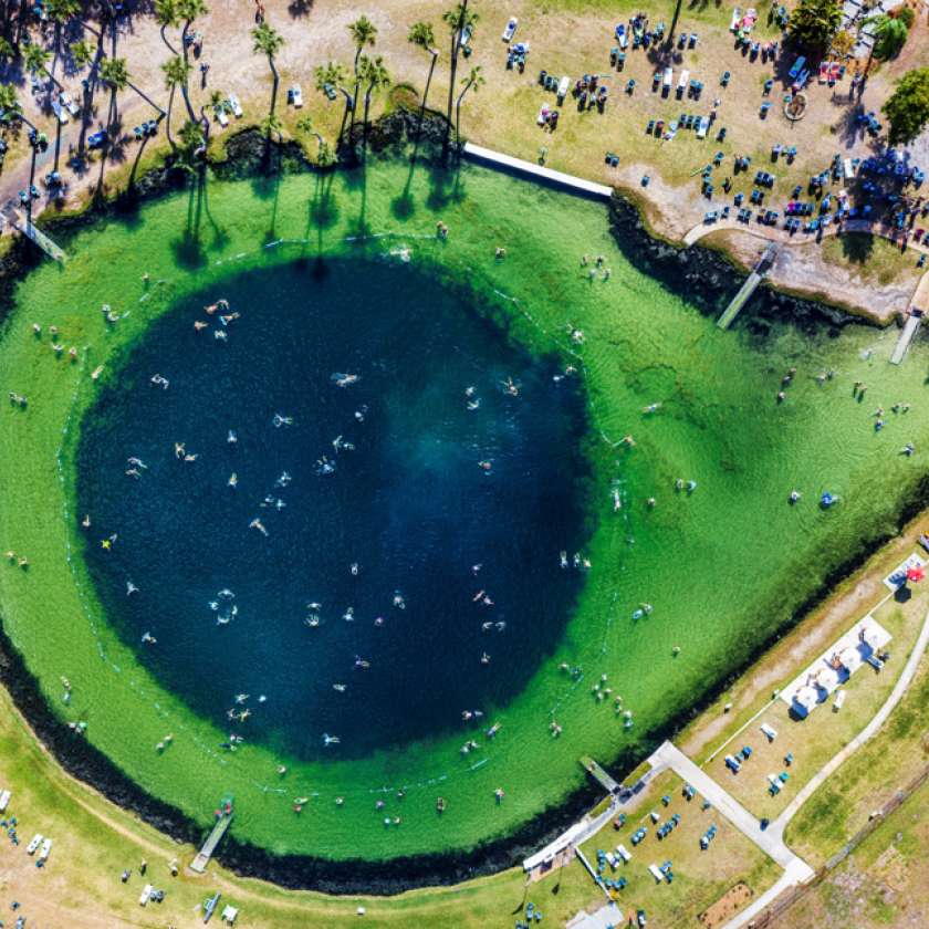 Warm mineral springs
