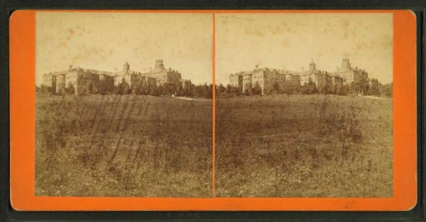 Northampton Hospital, from Robert N. Dennis collection of stereoscopic views