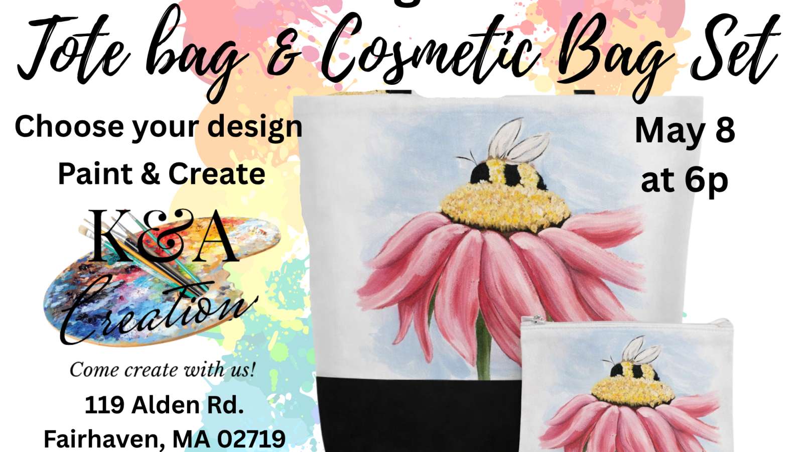 Design A Tote bag & Cosmetic bag set