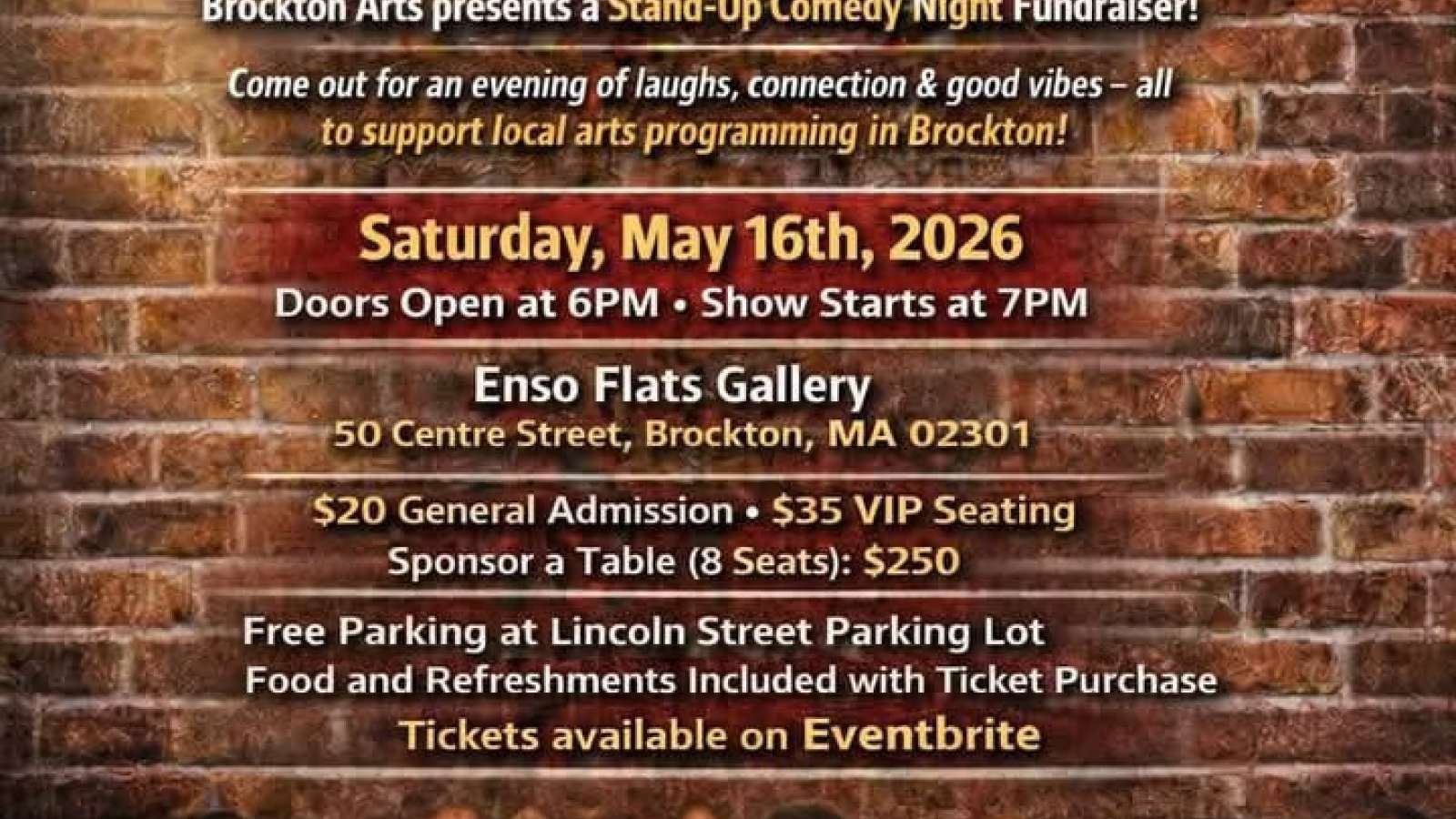 STAND UP FOR BROCKTON ARTS Inc.